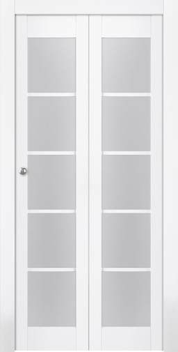 PALLADIO 5 LITE VETRO BIANCO NOBLE BI-FOLD BELLDINNI MODERN INTERIOR DOOR - 3
