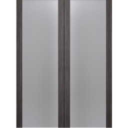 PALLADIO 202 VETRO GRAY OAK BI-FOLD BELLDINNI MODERN INTERIOR DOOR - 3