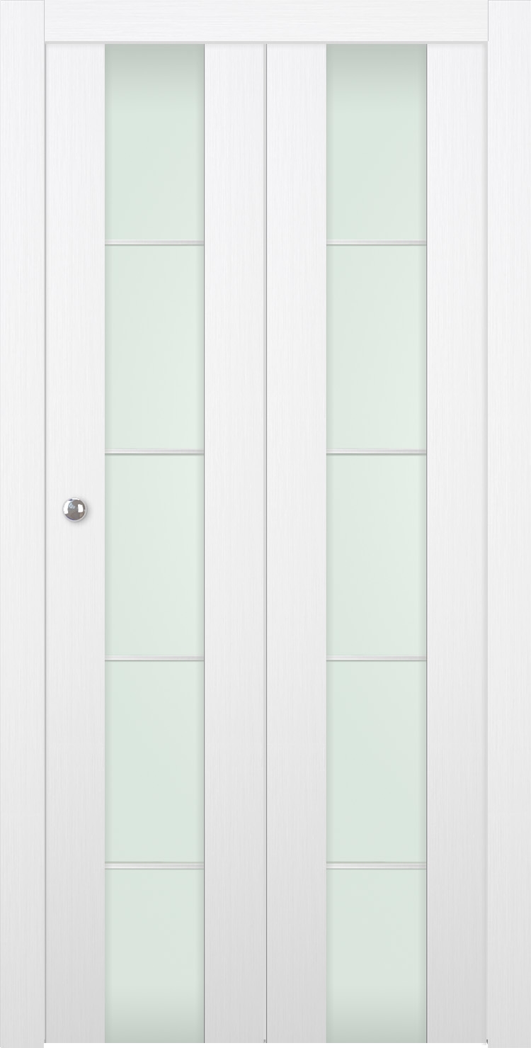 PALLADIO 202 4H VETRO BIANCO NOBLE BI-FOLD BELLDINNI MODERN INTERIOR DOOR - 4