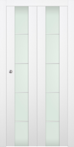 PALLADIO 202 4H VETRO BIANCO NOBLE BI-FOLD BELLDINNI MODERN INTERIOR DOOR - 4