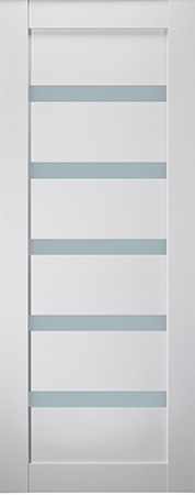 LEORA VETRO BIANCO NOBLE SLAB BELLDINNI MODERN INTERIOR DOOR - 1