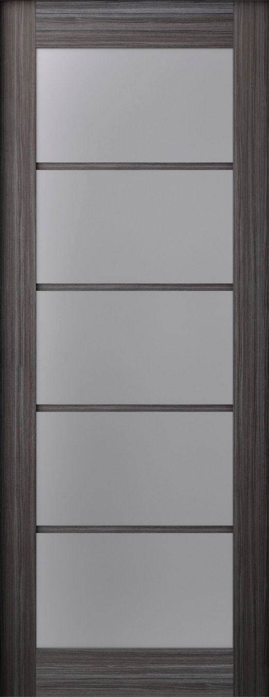 PALLADIO 5 LITE VETRO GRAY OAK BARN BELLDINNI MODERN INTERIOR DOOR - 4