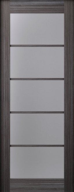 PALLADIO 5 LITE VETRO GRAY OAK BARN BELLDINNI MODERN INTERIOR DOOR - 4