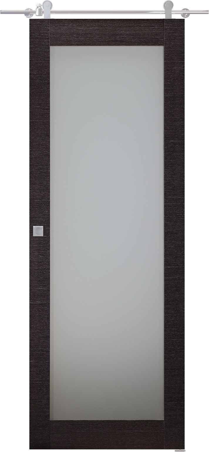 AVANTI 207 VETRO BLACK APRICOT BARN BELLDINNI MODERN INTERIOR DOOR - 3