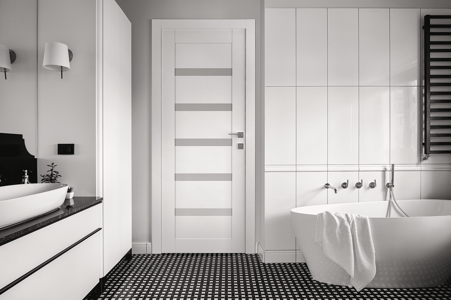 LEORA VETRO SNOW WHITE SWING BELLDINNI MODERN INTERIOR DOOR - 2
