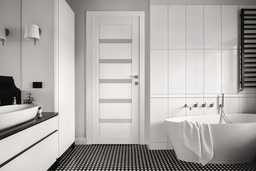 LEORA VETRO SNOW WHITE SWING BELLDINNI MODERN INTERIOR DOOR - 2