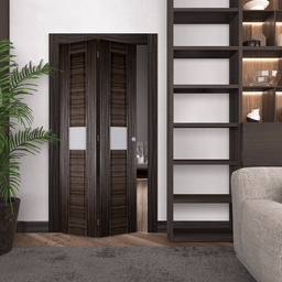 EDNA VETRO GRAY OAK BI-FOLD BELLDINNI MODERN INTERIOR DOOR - 4
