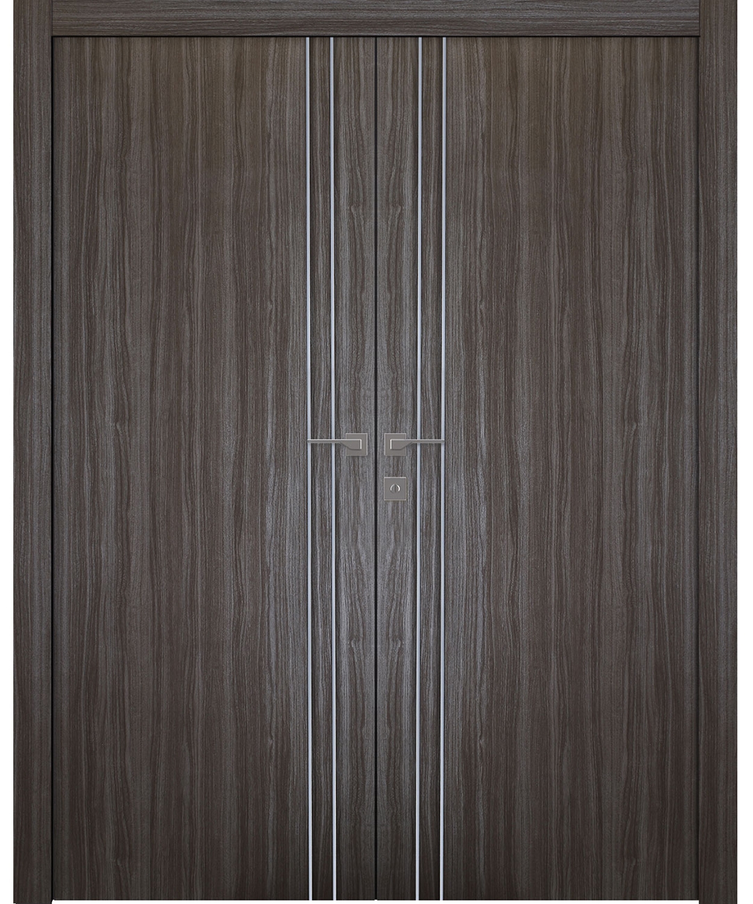 PALLADIO 2V GRAY OAK DOUBLE BELLDINNI MODERN INTERIOR DOOR - 2