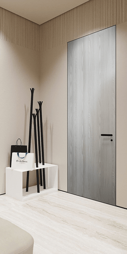 OPTIMA RIBEIRA ASH INVISIBLE METAL FRAME BELLDINNI MODERN INTERIOR DOOR - 4