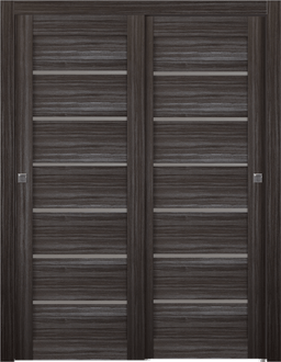 ALBA GRAY OAK BYPASS BELLDINNI MODERN INTERIOR DOOR - 2
