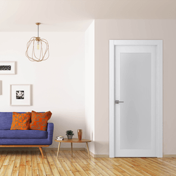 PALLADIO 207 VETRO BIANCO NOBLE SWING BELLDINNI MODERN INTERIOR DOOR - 3