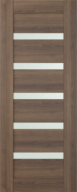 AVON 07-04 VETRO PECAN NUTWOOD SLAB DOORS BELLDINNI MODERN INTERIOR DOOR - 1