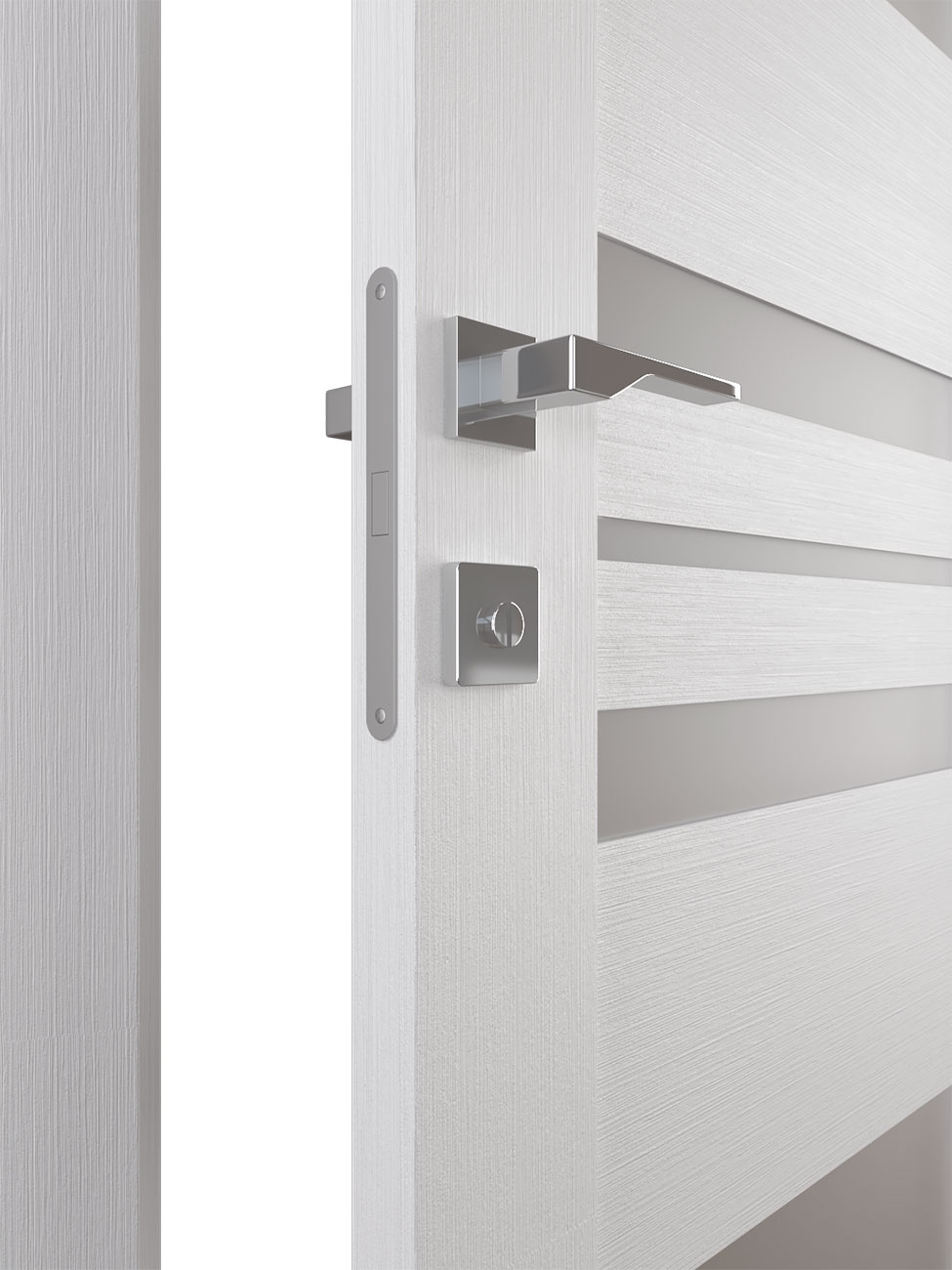 ROMI VETRO BIANCO NOBLE BYPASS BELLDINNI MODERN INTERIOR DOOR - 3