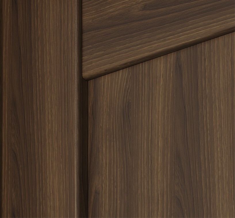AVON 07-04 VETRO PECAN NUTWOOD SLAB DOORS BELLDINNI MODERN INTERIOR DOOR - 2