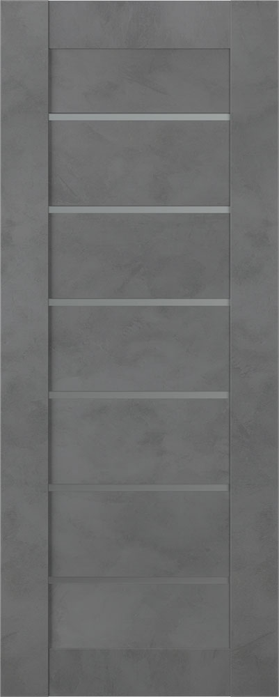AVON 07-02 VETRO DARK URBAN SLAB BELLDINNI MODERN INTERIOR DOOR - 1