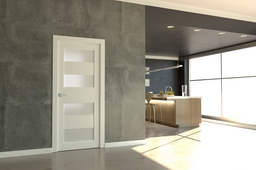 DELLA VETRO BIANCO NOBLE SWING BELLDINNI MODERN INTERIOR DOOR - 2