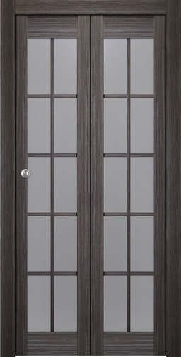 PALLADIO 10 LITE VETRO GRAY OAK BI-FOLD BELLDINNI MODERN INTERIOR DOOR - 5