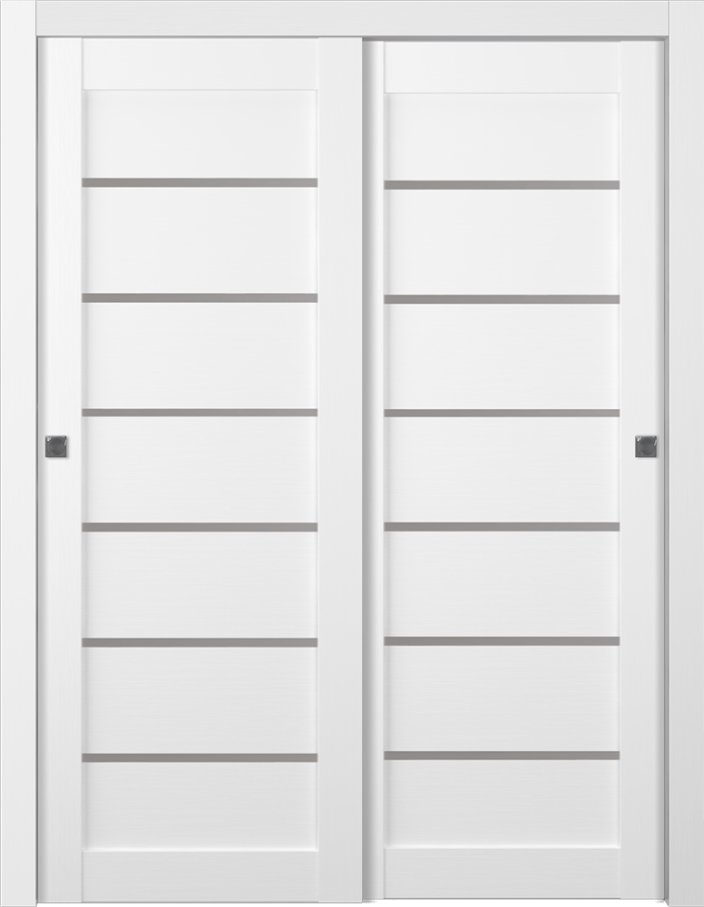 ALBA BIANCO NOBLE BYPASS BELLDINNI MODERN INTERIOR DOOR - 1