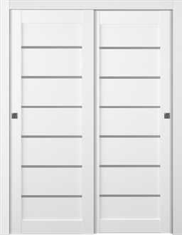 ALBA BIANCO NOBLE BYPASS BELLDINNI MODERN INTERIOR DOOR - 1