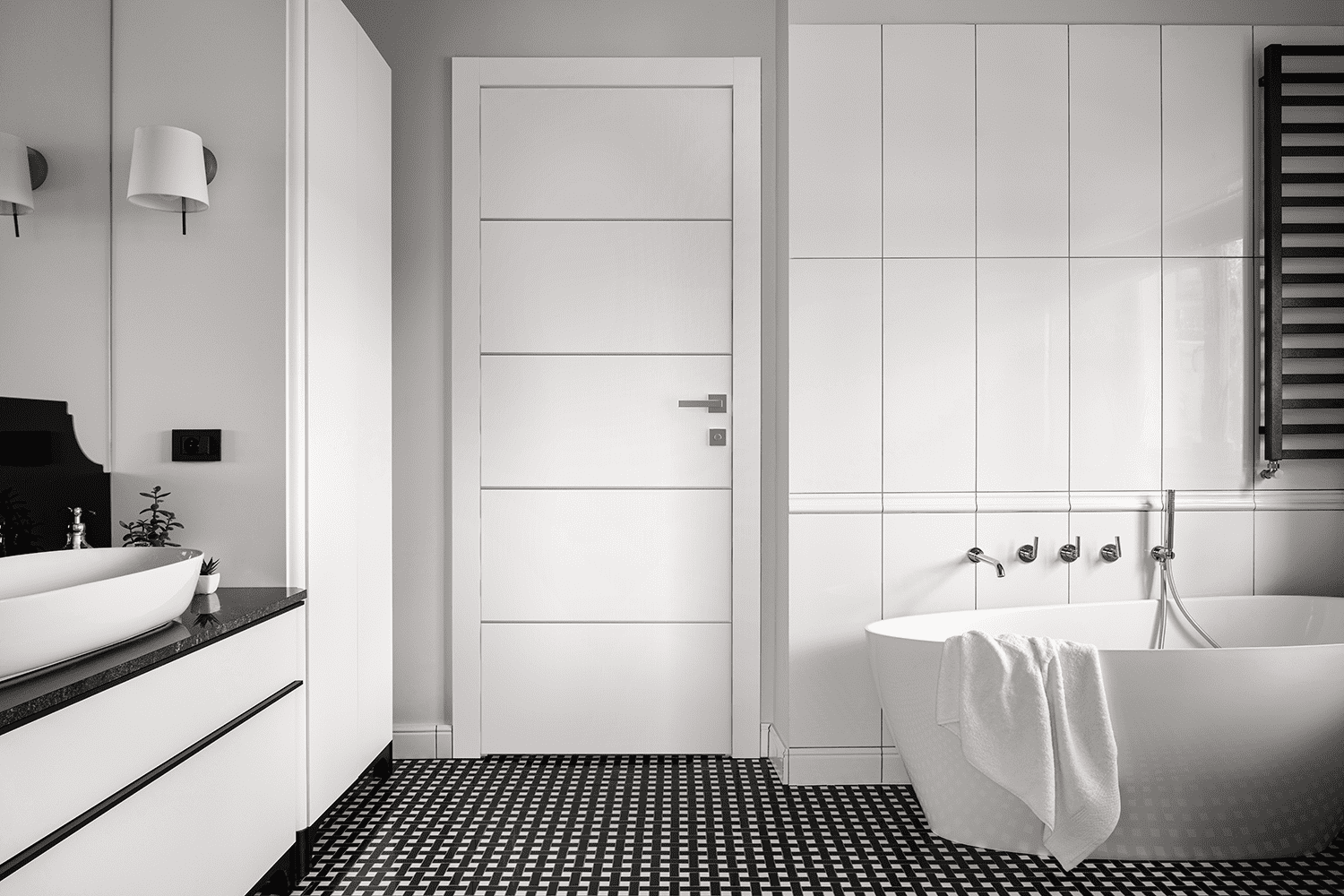 OPTIMA 4H SNOW WHITE SWING BELLDINNI MODERN INTERIOR DOOR - 2