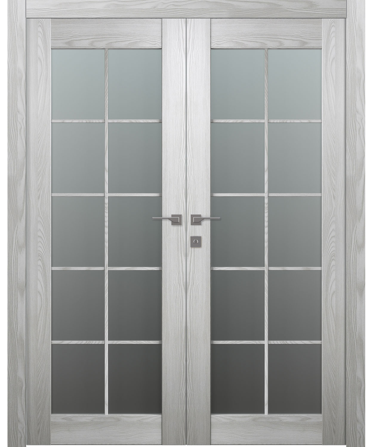 AVON 10 LITE VETRO RIBEIRA ASH DOUBLE BELLDINNI MODERN INTERIOR DOOR - 5