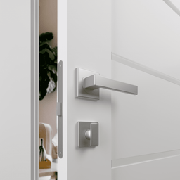 ALBA SNOW WHITE INVISIBLE METAL FRAME BELLDINNI MODERN INTERIOR DOOR - 4