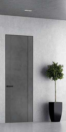 AVON 01 DARK URBAN DOUBLE INVISIBLE METAL FRAME BELLDINNI MODERN INTERIOR DOOR - 1