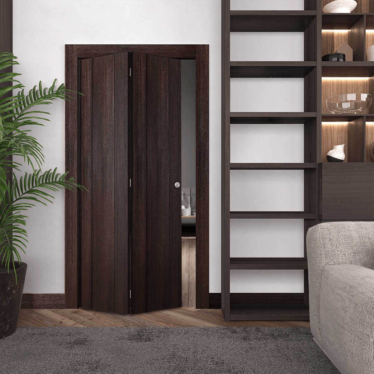 AVON 01 VERALINGA OAK BI-FOLD BELLDINNI MODERN INTERIOR DOOR - 6