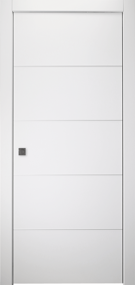 ARVIKA POLAR WHITE POCKET BELLDINNI MODERN INTERIOR DOOR - 1