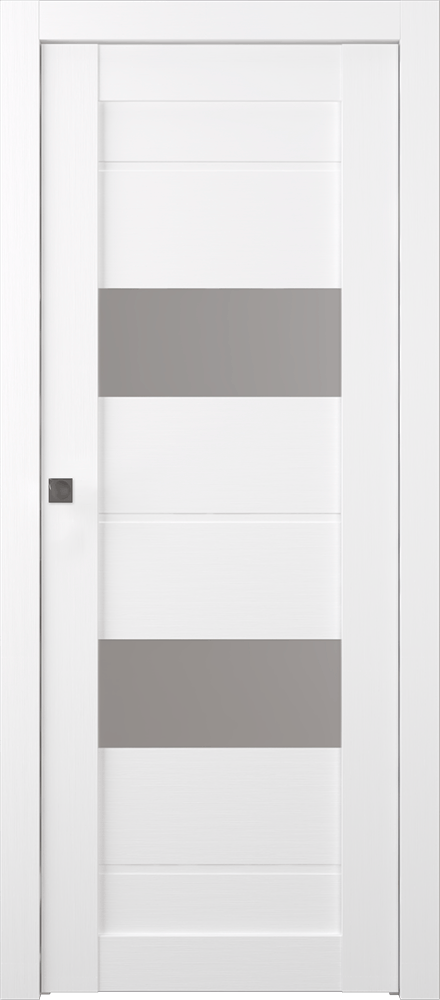 VITA VETRO BIANCO NOBLE POCKET BELLDINNI MODERN INTERIOR DOOR - 1