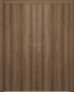 OPTIMA PECAN NUTWOOD DOUBLE DOORS BELLDINNI MODERN INTERIOR DOOR - 4