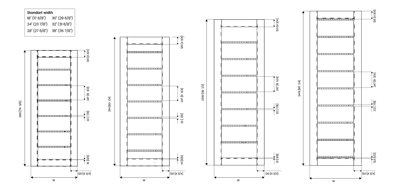 ALBA BIANCO NOBLE SWING BELLDINNI MODERN INTERIOR DOOR - 13