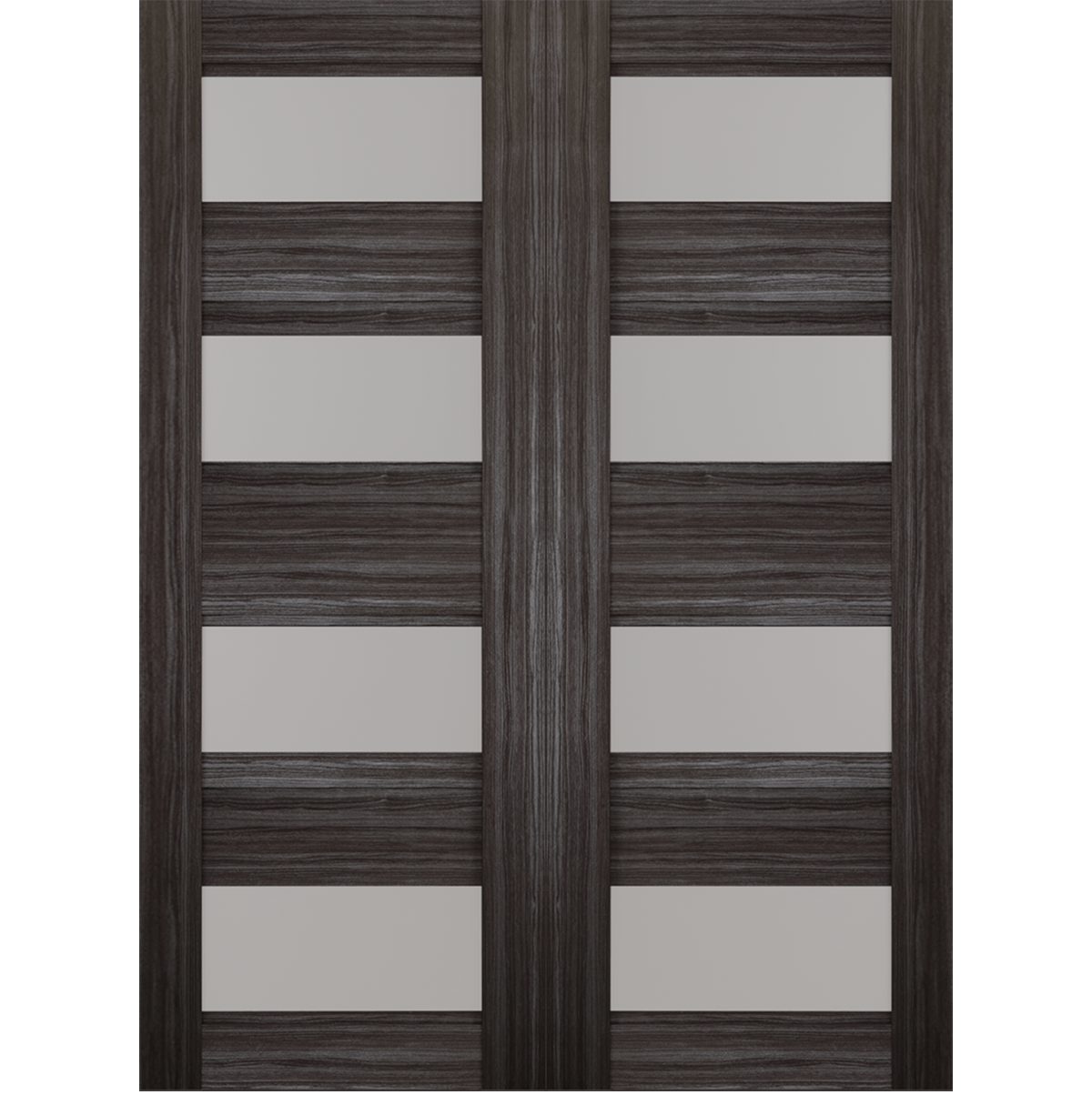 DELLA VETRO GRAY OAK BYPASS BELLDINNI MODERN INTERIOR DOOR - 12