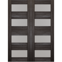 DELLA VETRO GRAY OAK BYPASS BELLDINNI MODERN INTERIOR DOOR - 12