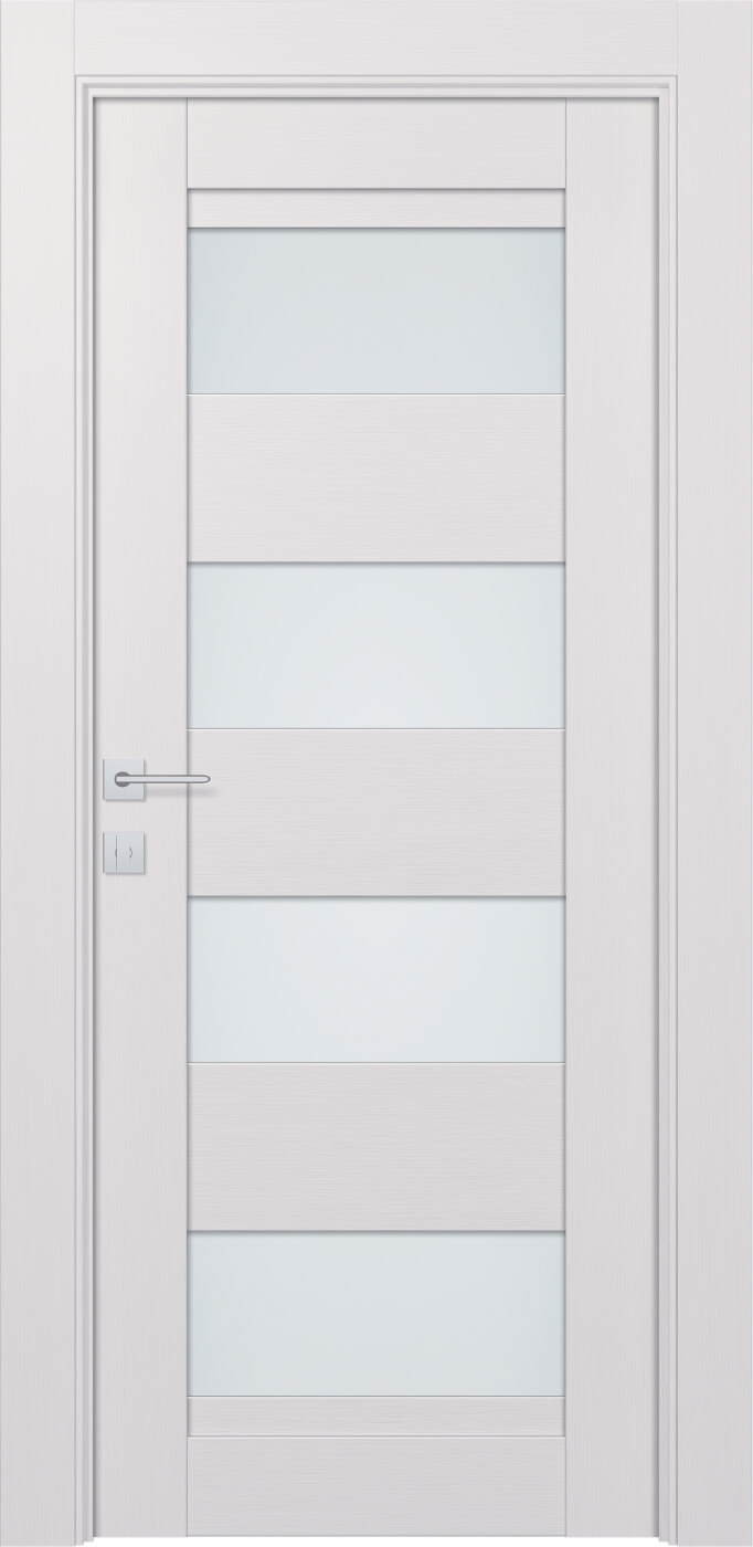 DELLA VETRO BIANCO NOBLE SWING BELLDINNI MODERN INTERIOR DOOR - 1
