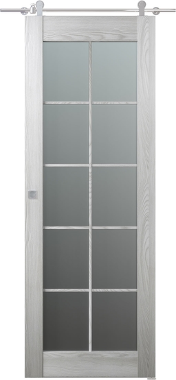 AVON 10 LITE VETRO RIBEIRA ASH BARN BELLDINNI MODERN INTERIOR DOOR - 1