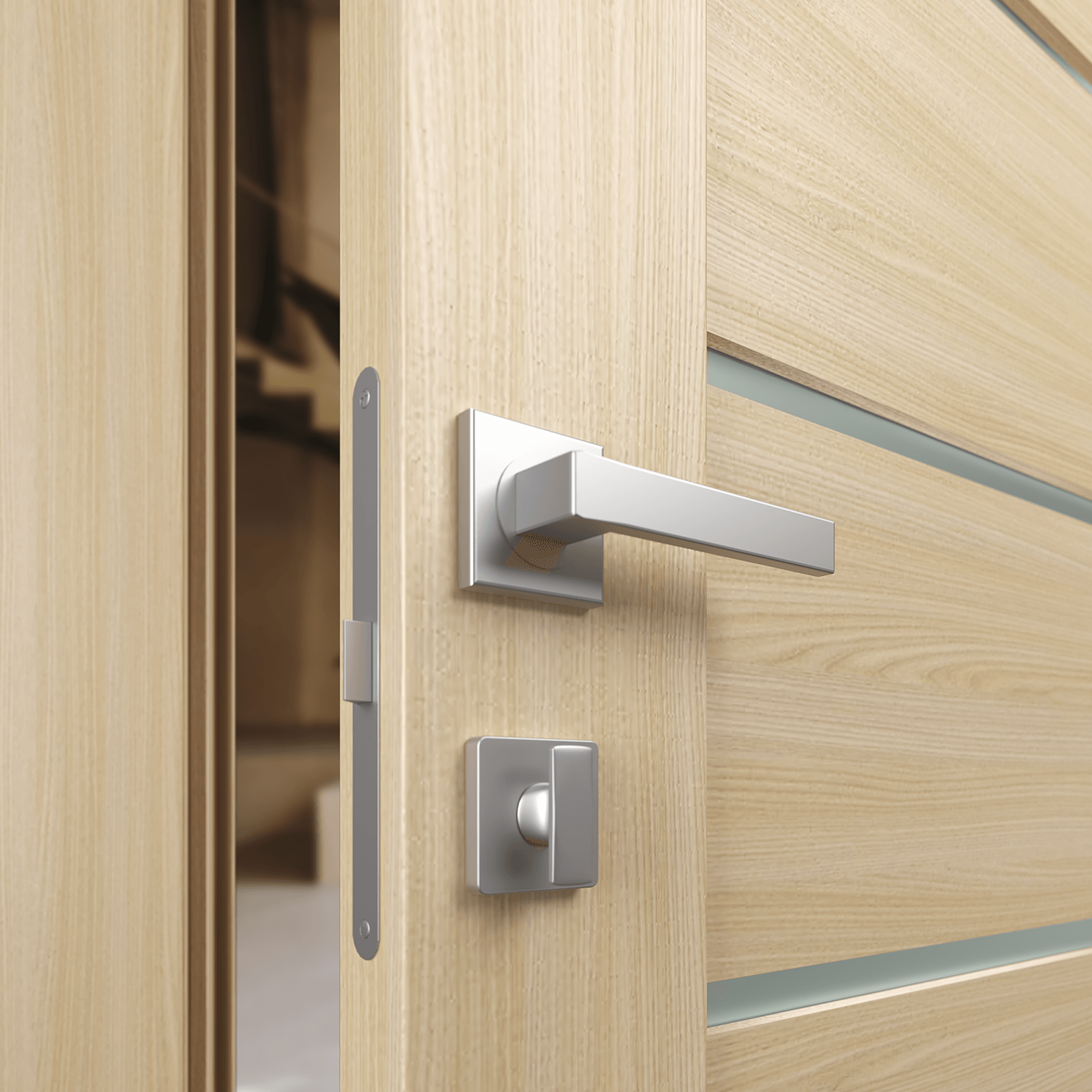 AVON 07-02 VETRO LOIRE ASH SWING DOORS BELLDINNI MODERN INTERIOR DOOR - 5
