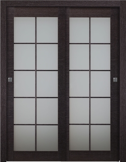 AVANTI 10 LITE VETRO BLACK APRICOT BYPASS BELLDINNI MODERN INTERIOR DOOR - 3