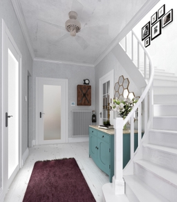 SMART PRO 207 VETRO POLAR WHITE SWING BELLDINNI MODERN INTERIOR DOOR - 1