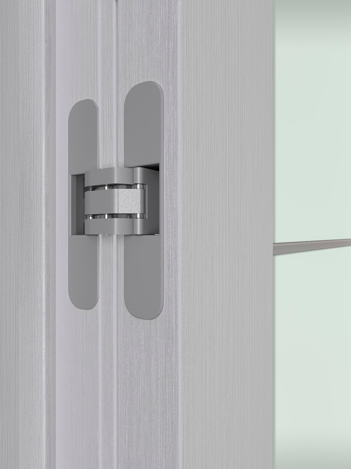 PALLADIO 202 4H VETRO BIANCO NOBLE SWING BELLDINNI MODERN INTERIOR DOOR - 2