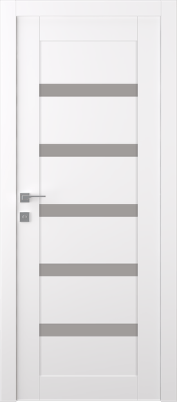 LEORA VETRO SNOW WHITE SWING BELLDINNI MODERN INTERIOR DOOR - 1