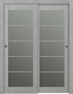 AVON 5 LITE VETRO LIGHT URBAN BYPASS BELLDINNI MODERN INTERIOR DOOR - 1
