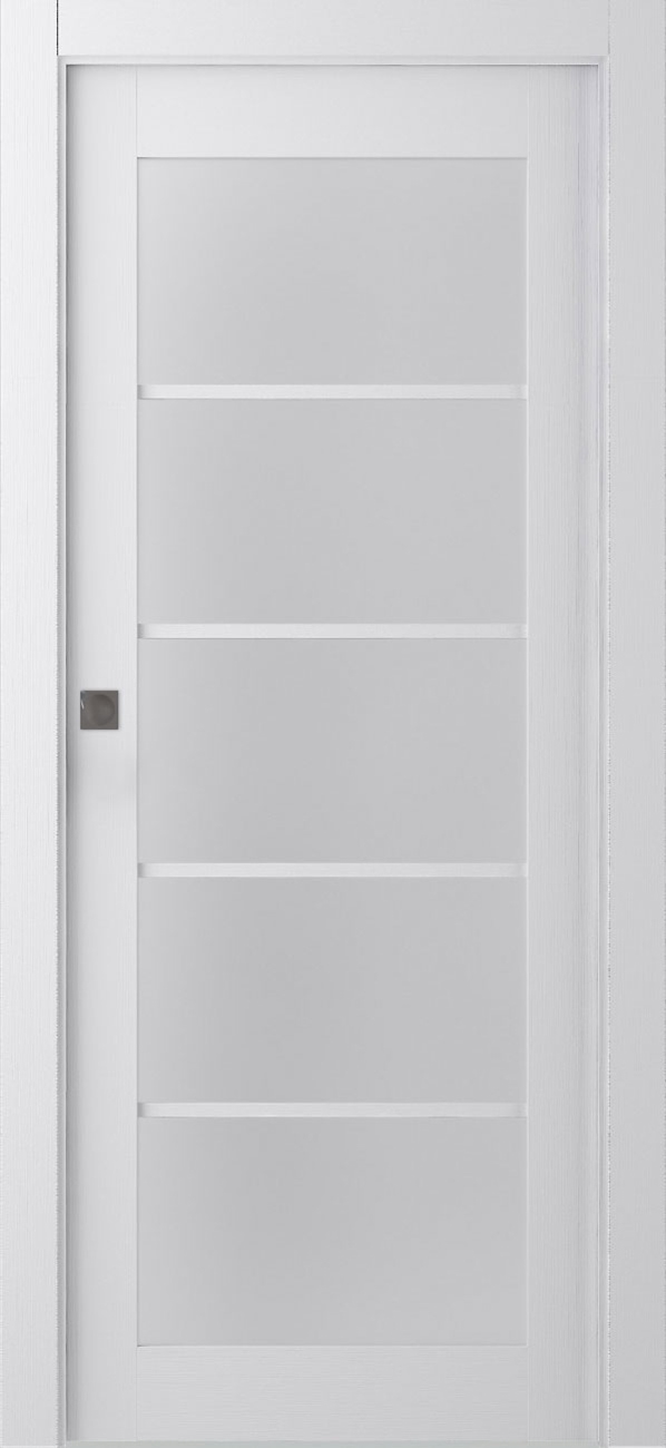 PALLADIO 5 LITE VETRO BIANCO NOBLE POCKET BELLDINNI MODERN INTERIOR DOOR - 1