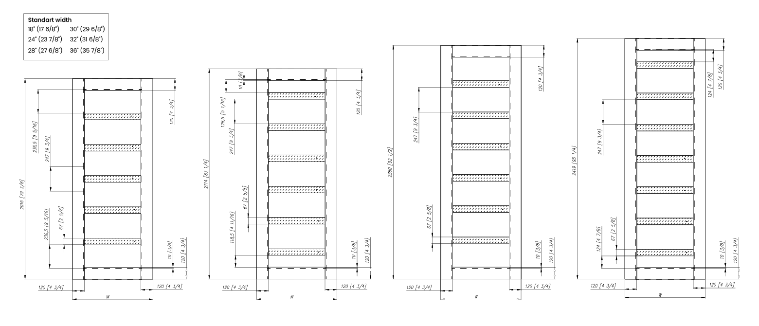 LEORA VETRO BIANCO NOBLE SWING BELLDINNI MODERN INTERIOR DOOR - 13