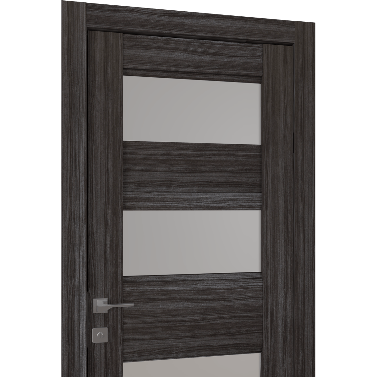 DELLA VETRO GRAY OAK BYPASS BELLDINNI MODERN INTERIOR DOOR - 10