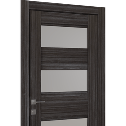 DELLA VETRO GRAY OAK BYPASS BELLDINNI MODERN INTERIOR DOOR - 10
