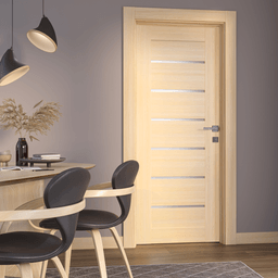AVON 07-02 VETRO LOIRE ASH SWING DOORS BELLDINNI MODERN INTERIOR DOOR - 3