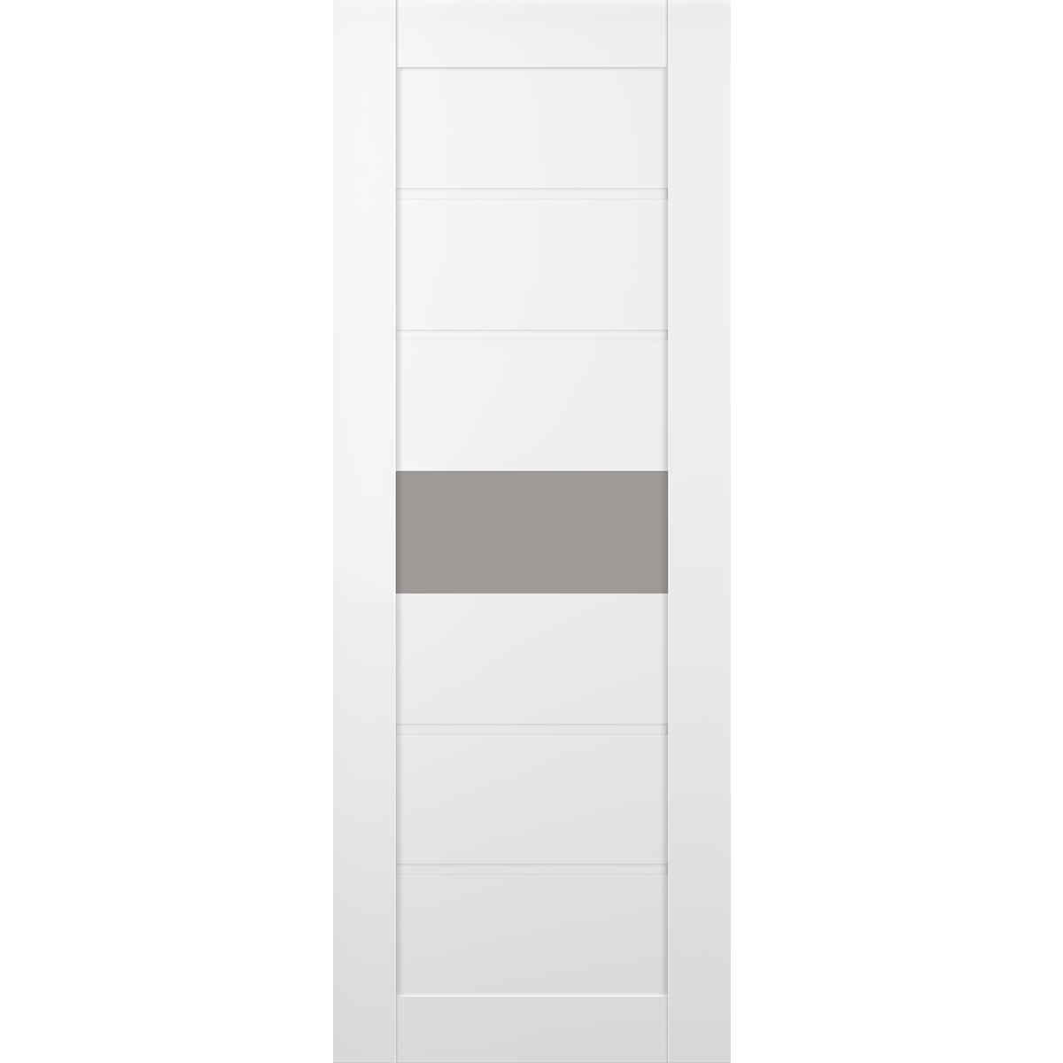 EDNA VETRO SNOW WHITE SWING BELLDINNI MODERN INTERIOR DOOR - 2