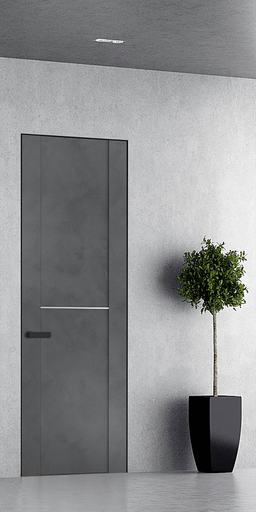 AVON 01 1H DARK URBAN DOUBLE INVISIBLE METAL FRAME BELLDINNI MODERN INTERIOR DOOR - 1
