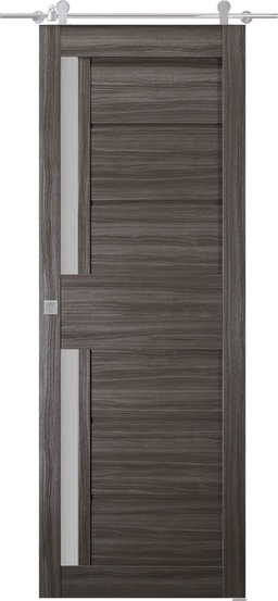 ESTA VETRO GRAY OAK BARN BELLDINNI MODERN INTERIOR DOOR - 2